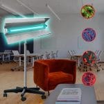 Lampa bactericida 55W cu telecomanda si stativ 14