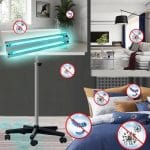 Lampa bactericida 2x55W cu telecomanda si stativ 9