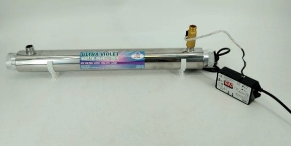 Sterilizator apa cu lampa UVC 55W 3m3/h si senzor de debit 2 Sterilizator UVC cu senzor debit