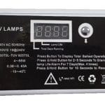 Balast electronic cu afisaj ore pentru lampi UVC 6-55W 4 pini 9