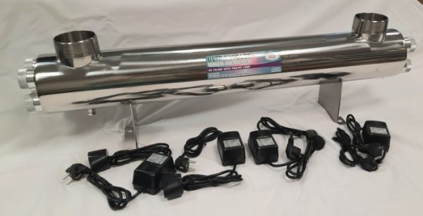 Sterilizator industrial apa cu lampi UVC 300W 17m3/h 3''FE 2 Sterilizator 17 m3 300W 3'' FE