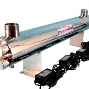 Sterilizator industrial apa cu lampa UVC 220W 11m3/h 1.5'' - imagine 1